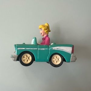VINTAGE 1991 burger king toy “betty” Archie comics green car collectors item